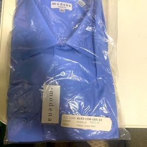 Men’s Modena shirts, still in package. Nice aft cotton. Made in Indonesia.